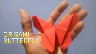 cara membuat origami kupu-kupu(@Kerajinankertas898