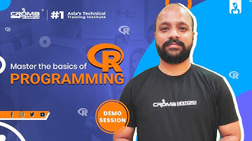 R Programming Tutorial for Beginners - Demo Session Powered by Croma Campus