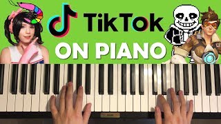 Video thumbnail of "TIK TOK SONGS ON PIANO"