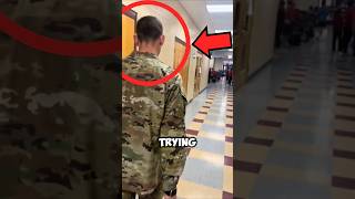 Soldier Surprises Sister At School After 5 Years