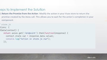 How to Pass Data to Vue Components After Dispatching Actions to Vuex