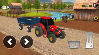 Indian Tractor Farming Simulator Driving Android Mobile Game - Android Playstore Tractor Driving screenshot 1