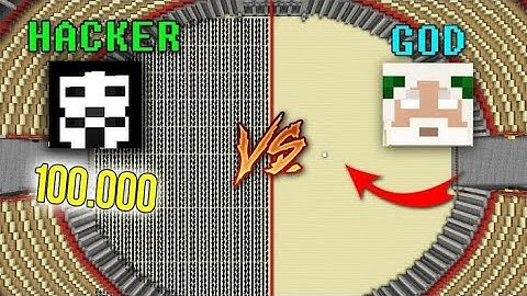 Minecraft - Noob Vs Pro Vs God Vs 100000 Clone Hacker Battle: Short Animation
