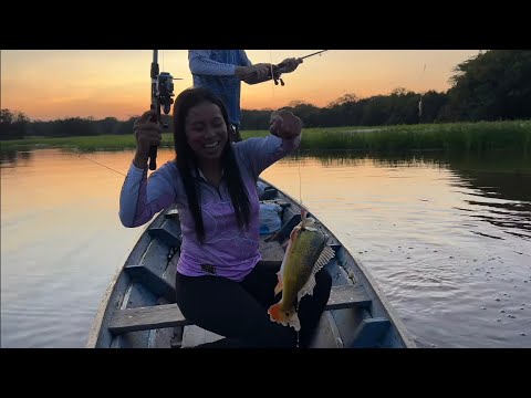 WE WENT FISHING WITH A REEL FOR THE FIRST TIME/LAGO AMANÃ, Amazonas.