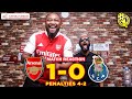 Arsenal 10 porto  42 penalties   full fan reactions  trossard