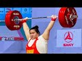 2021 Asian Championships Women's 87kg+ Li Wenwen New World Record