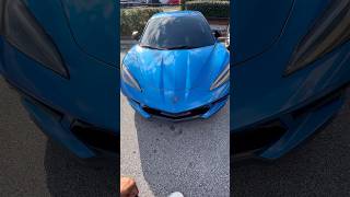 🅿️arking lot rides! Wingless C8 Corvette… Win or Nah? 👀🔥#corvette #c8 #blue