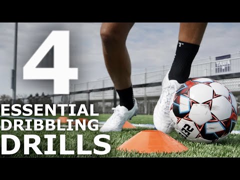 4 Essential Dribbling Drills For Footballers | Improve Your Close Control Dribbling