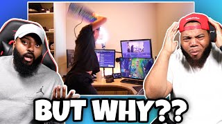 CLUTCH GONE ROGUE REACTS TO Gamers Destroying Their PC's! 💀Compilation💀 #rage