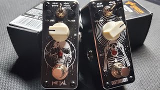 Metal to the Pedal!! Sondery SDN-9 Distortion and SML-9 Metal effects pedal!! Skulls and Skeletons!!