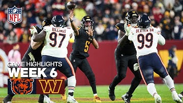 Chicago Bears vs Washington Commanders Game Highlights | 2025 NFL Season Week 6
