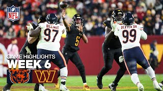 Chicago Bears vs Washington Commanders Game Highlights | 2025 NFL Season Week 6