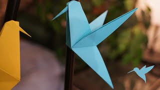 How to Make an Origami Hummingbird