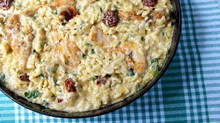 Невероятно вкусный рецепт Ризони с курицей в сливочном соусе (Орзо) Risoni (orzo) recipe