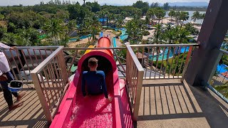 🍆 The Purple Speed 💨 Water Slide 💦 At Black Mountain Waterpark 🇹🇭