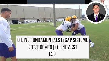 Gap Scheme Principles with Steve DeMeo (LSU Offensive Line Assistant)