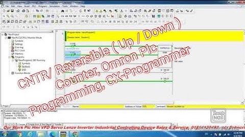 CNTR/ Reversible ( Up / Down ) Counter, Omron Plc Programming, CX-Programmer