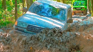 видео: Вот что может LAND CRUISER против Турбо НИВА Mitsubishi Pajero Лютый оффроуд на лысой резине в грязи картинка: Вот что может LAND CRUISER против Турбо НИВА Mitsubishi Pajero Лютый оффроуд на лысой резине в грязи
