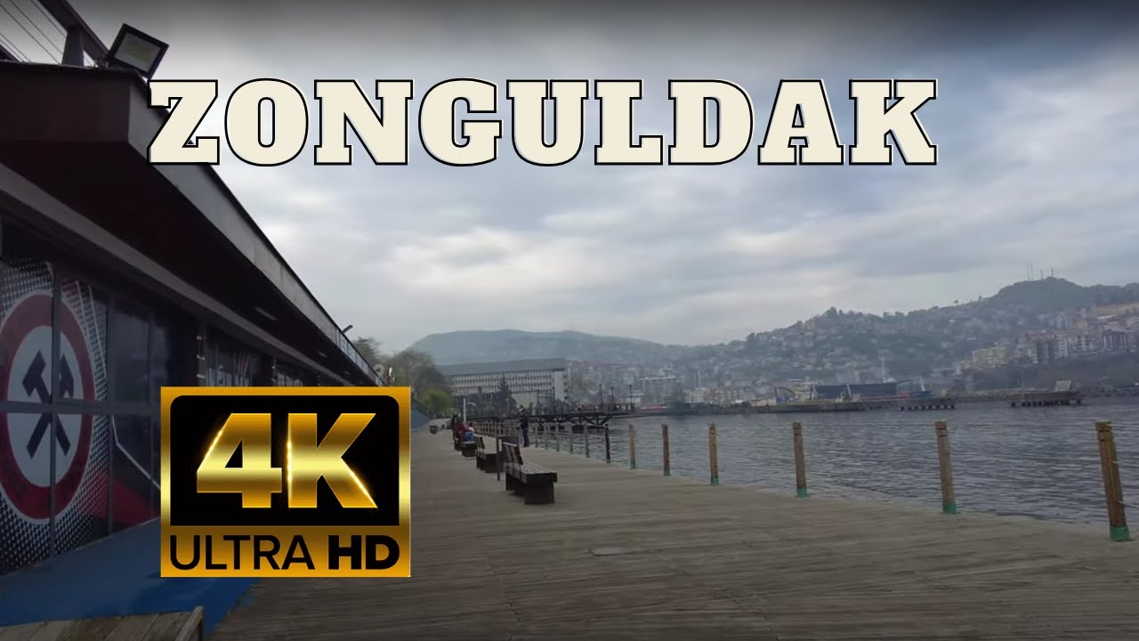Прогулка по центру Зонгулдака 🚶‍♂️ | День в сердце Чёрного моря – 4K 60 FPS