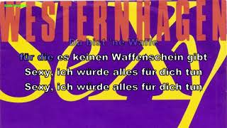 Westernhagen - Sexy (Instrumental, BV, Lyrics, Karaoke)