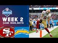 San Francisco 49ers vs. Los Angeles Chargers | Preseason Week 2 NFL Highlights