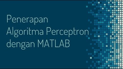Algoritma Perceptron dengan MATLAB