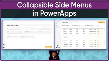 How to create a Modern COLLAPSIBLE Side Menu in PowerApps