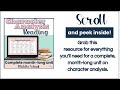 Character Analysis Reading Lessons, Activities &amp; Assessment Unit | Middle School