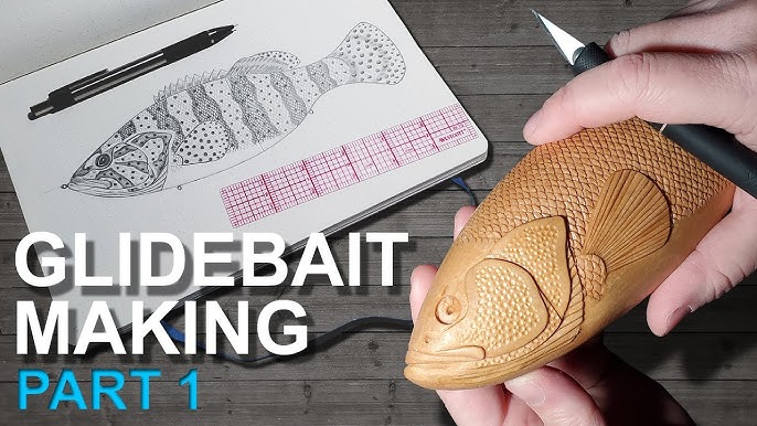 Wood Carving a Lipless Crankbait - Hand Carved Fishing lures