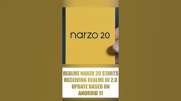 Realme Narzo 20 📱Start Receving Android 11 Update🔥🔥🔥 with Realme UI 2.0 #realmenarzo20#realme