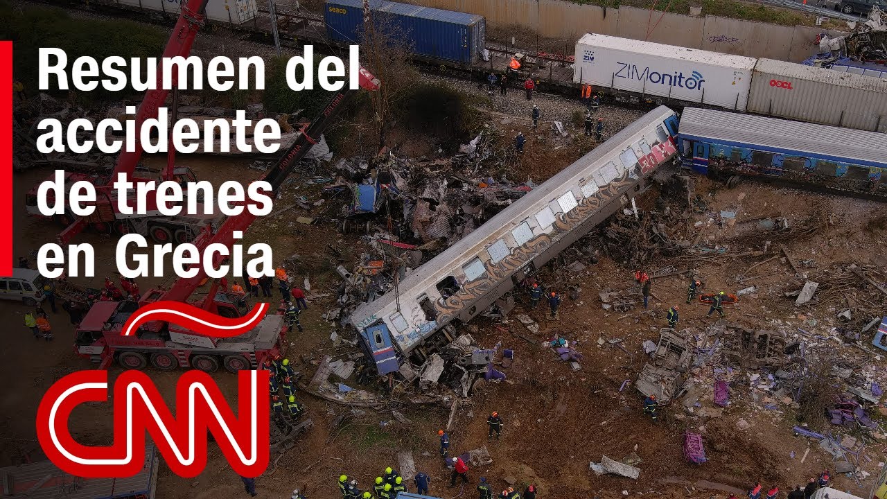 Resumen del fatal accidente de trenes en Grecia