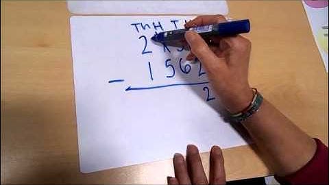 Year 4 Subtraction using the compact column method
