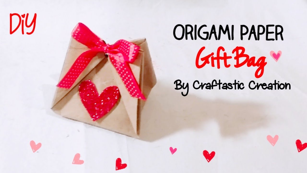 Origami Paper Gift Bag Tutorial | How To Make a Paper Gift Bag | DIY