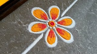 Beautiful border rangoli designs for festivals | Navratri rangoli | Border muggulu | Dasara muggulu