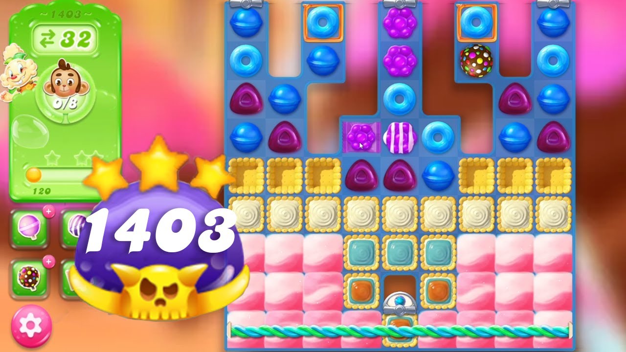 Candy Crush Jelly Saga Level 1403 || Super Hard Level || 3 Stars 🌟🌟🌟