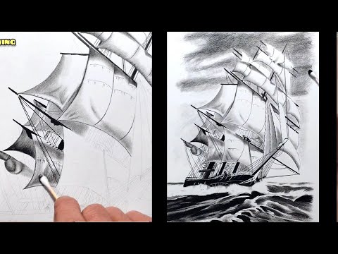 Video: Cách Vẽ Một Con Tàu Bằng Bút Chì Từng Bước