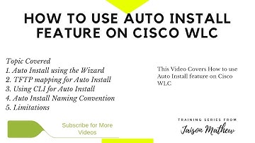 How to use AutoInstall feature on Cisco WLC