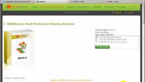 DotNetNuke Tutorial - How to share users across multiple portals part1/2 - Video #195