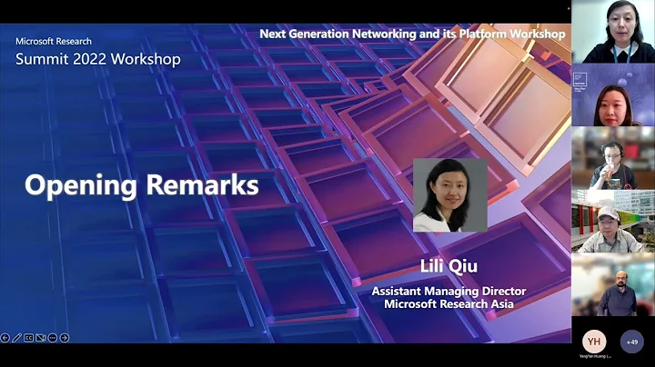 Next Generation Networking and its Platform Workshop | Opening Remarks