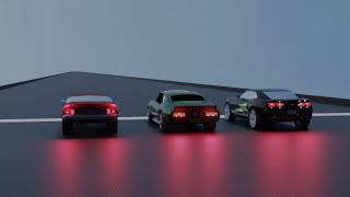 [Blender] Drag racing animation screenshot 5