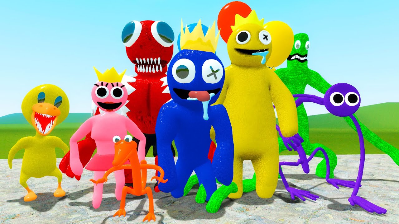 ALL NEW ROBLOX RAINBOW FRIENDS in GARRY'S MOD! Who is STRONGEST? TREVOR ...