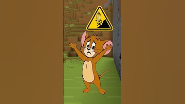Tom & Jerry in Minecraft | Jerry Saved Tom during the mudslide disaster