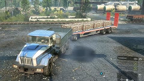 #30 SnowRunner - Tayga 6436! Cement Delivery at Drowned Lands