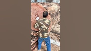 Rosewood plank straight splitting process- Good tools and machinery can increase work efficiency