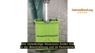 Produktbewertung COSTWAY Einkaufstrolley klappbar, 50 Liter, Einkaufswagen mit 3 Taschen & verstellb screenshot 5