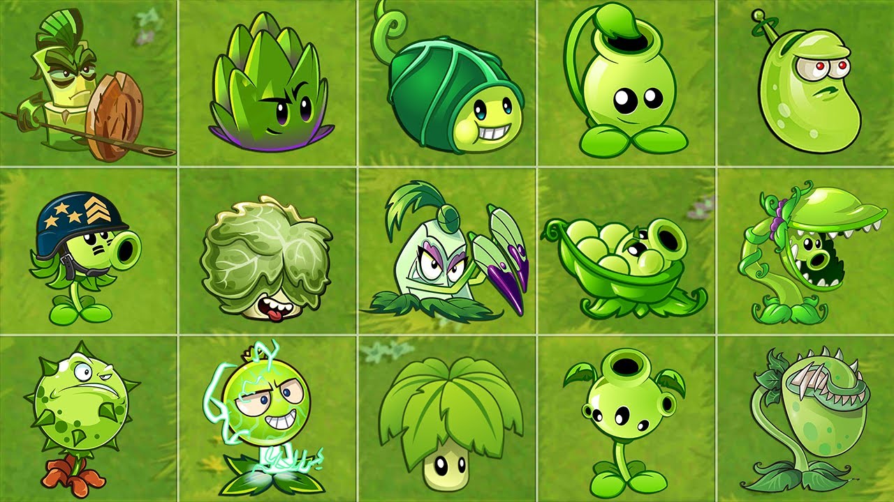 All Best Green Plants In PVZ 2 - Plants Vs Zombies 2 Tournament 