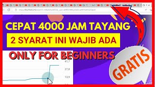 Cepat Monetisasi Youtube ✅  Cara Cepat 4000 Jam Tayang 2022 Gratis Untuk Youtuber Pemula Belum Monet screenshot 5