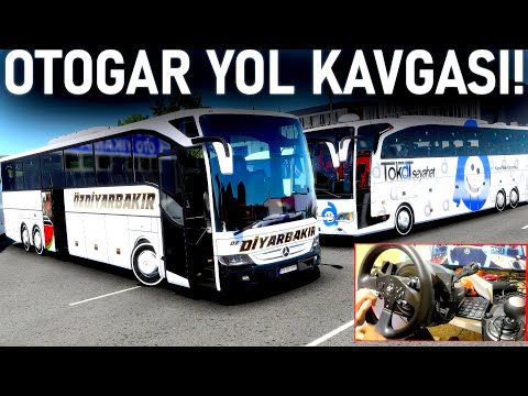 OTOGARDA YOL VERME KAVGASI! @oguzhankaplan - TOURİSMO OTOBÜS MODU İLE OTOGAR - ETS 2 Mod T300RS GT