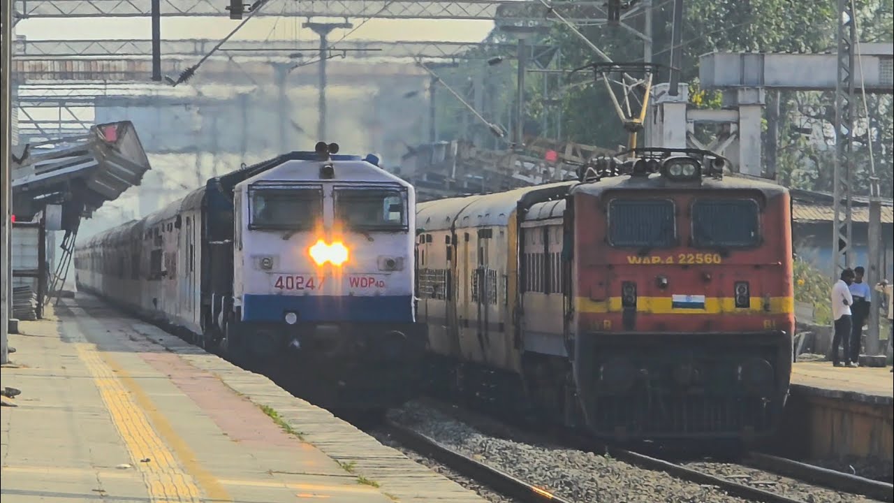 40247 KJM WDP-4D IN CAB-1 FORWARD IN BMTC LIVERY HAULING 16587 YESVANTPUR BIKANER EXPRESS