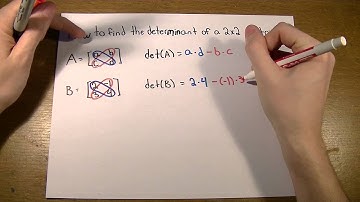 How to find the determinant of a 2x2 matrix